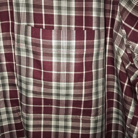 Kirkland Plaid Button Down NWOT - Picture 5 of 6